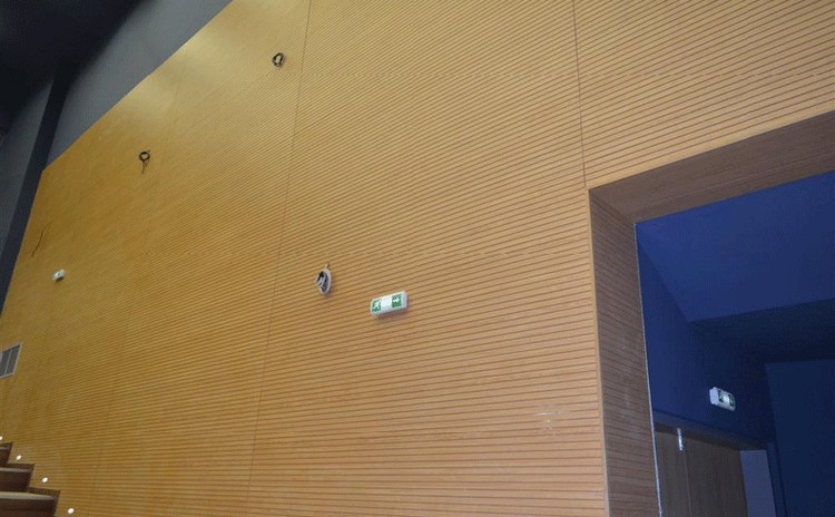 河南濮陽文化中心槽木吸音板聲學工程-2 河南濮陽文化中心槽木吸音板聲學工程-2