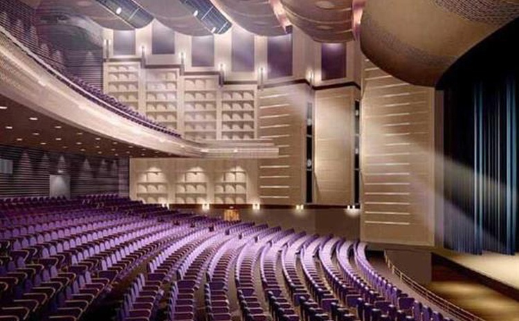 江西宜春大劇院木質(zhì)吸聲板聲學(xué)工程-1